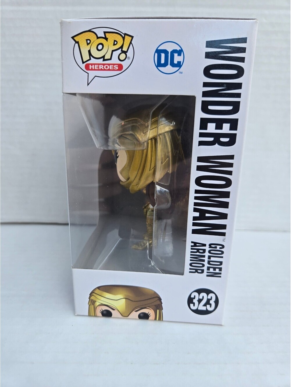 Funko Pop! Heroes WW84 Wonder Woman Golden Armor Vinyl Figure #323 Collectible - Picture 3 of 6